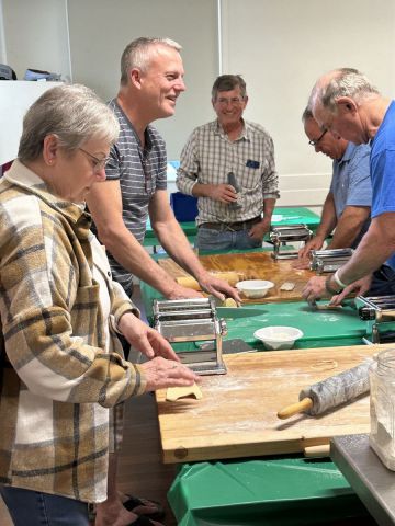 Members Making Pasta